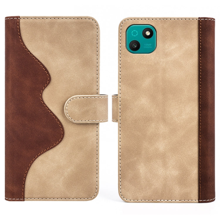 For wiko T10 Stitching Horizontal Flip Leather Phone Case