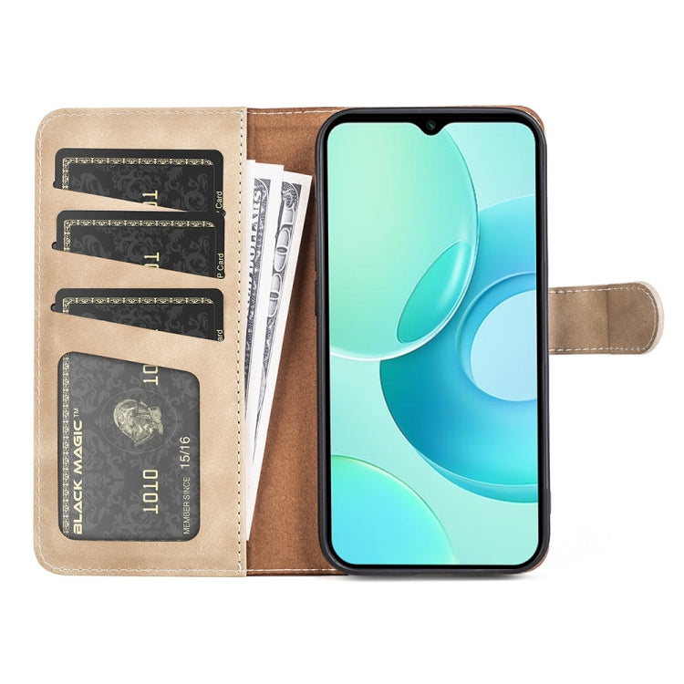 For wiko T10 Stitching Horizontal Flip Leather Phone Case