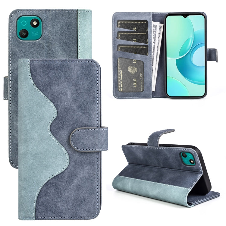 For wiko T10 Stitching Horizontal Flip Leather Phone Case