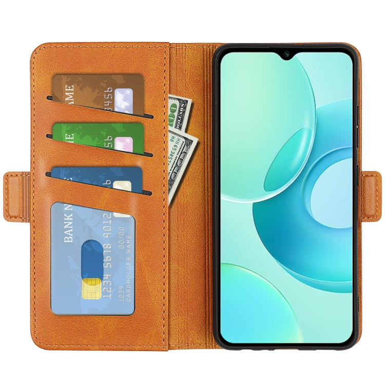 For Wiko T10 Dual-side Magnetic Buckle Horizontal Flip Leather Phone Case