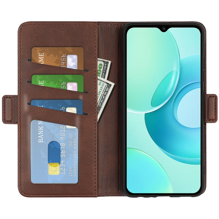 For Wiko T10 Dual-side Magnetic Buckle Horizontal Flip Leather Phone Case