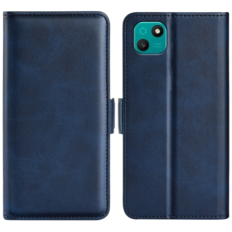 For Wiko T10 Dual-side Magnetic Buckle Horizontal Flip Leather Phone Case