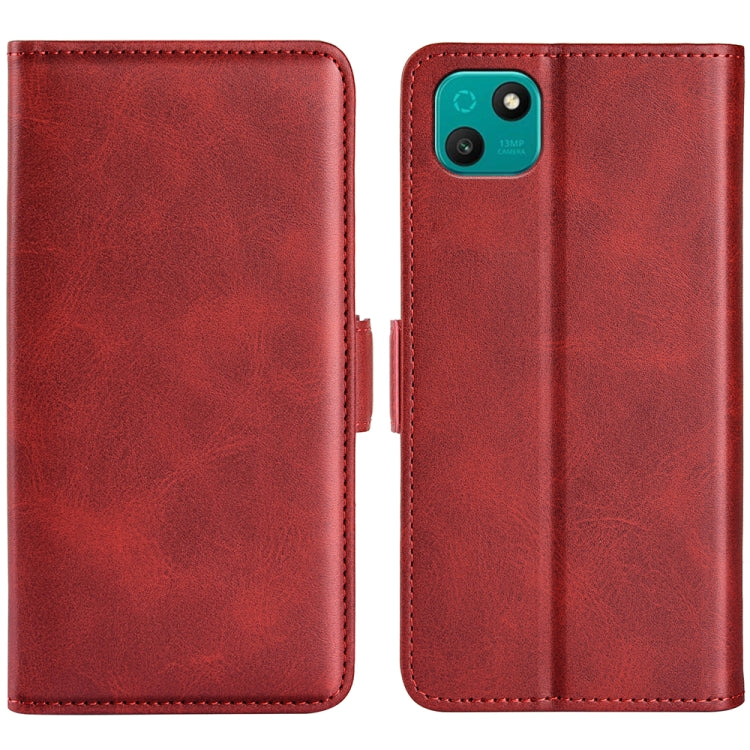 For Wiko T10 Dual-side Magnetic Buckle Horizontal Flip Leather Phone Case