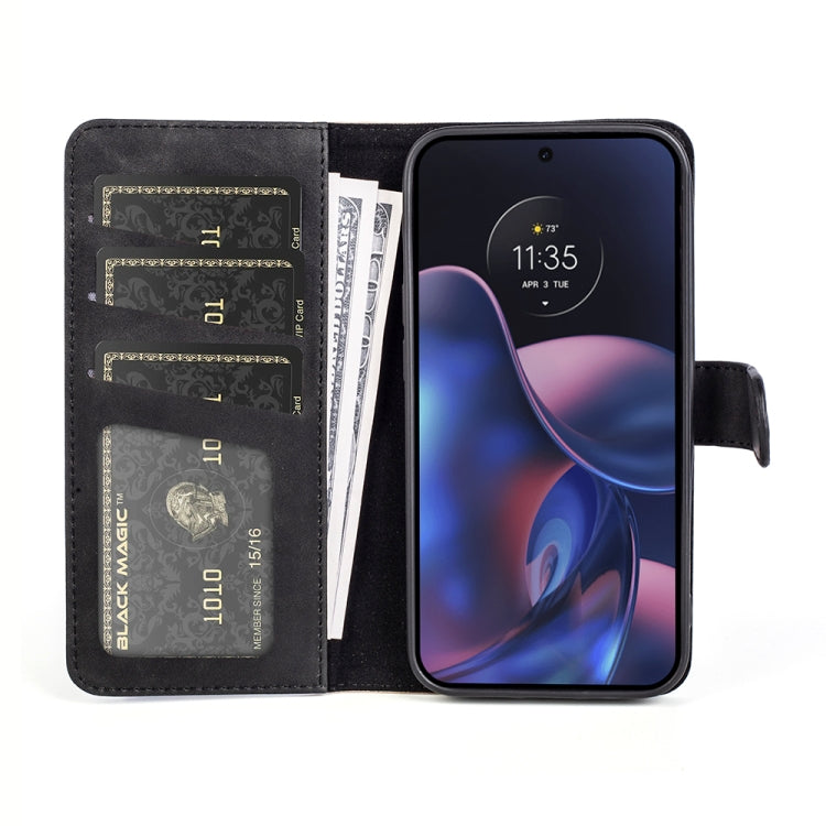 For Motorola Moto Edge 2022 Stitching Horizontal Flip Leather Phone Case