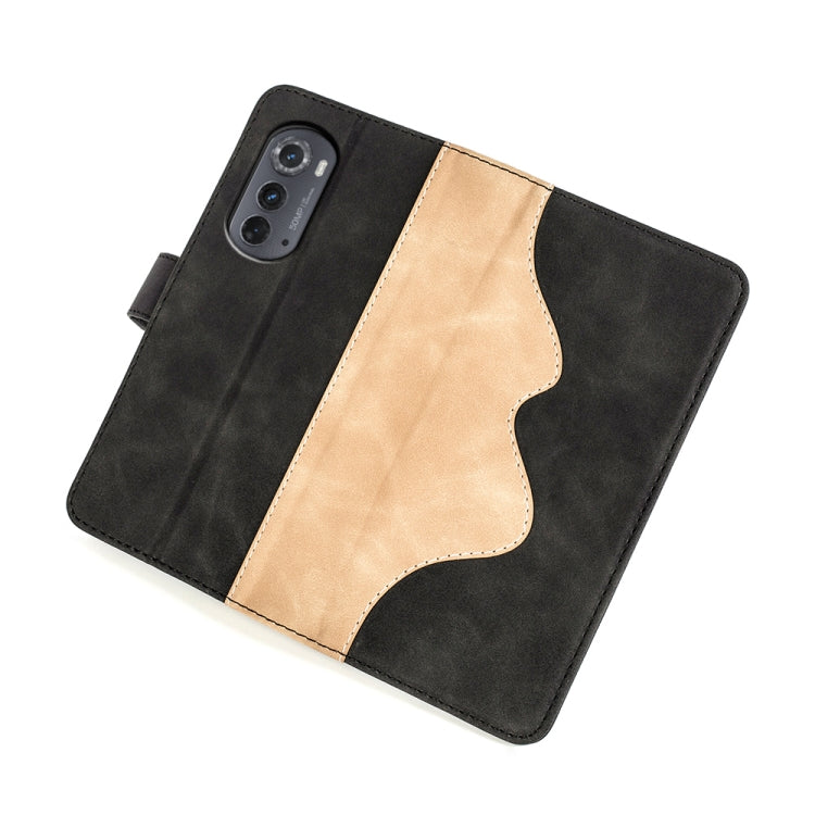 For Motorola Moto Edge 2022 Stitching Horizontal Flip Leather Phone Case