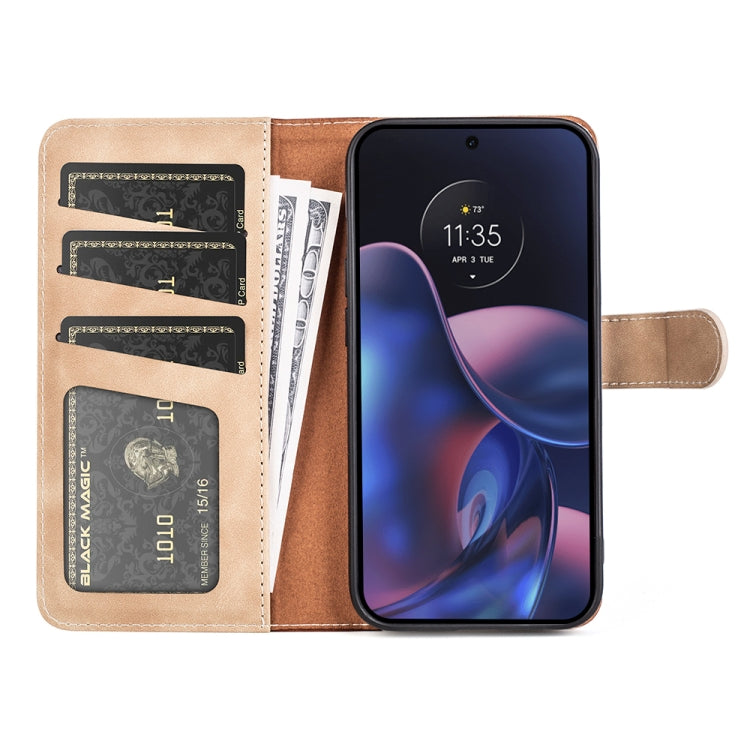 For Motorola Moto Edge 2022 Stitching Horizontal Flip Leather Phone Case