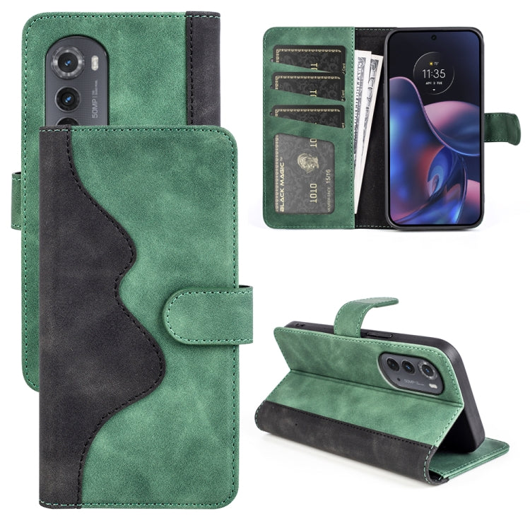 For Motorola Moto Edge 2022 Stitching Horizontal Flip Leather Phone Case