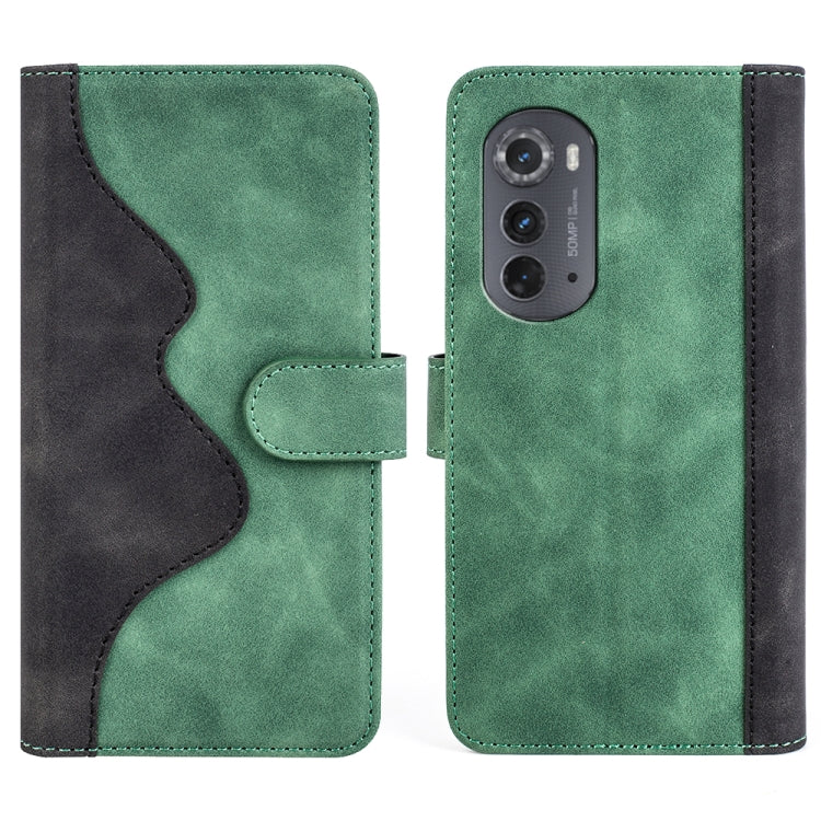 For Motorola Moto Edge 2022 Stitching Horizontal Flip Leather Phone Case