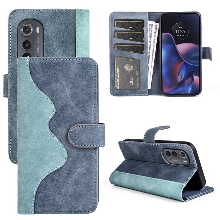 For Motorola Moto Edge 2022 Stitching Horizontal Flip Leather Phone Case