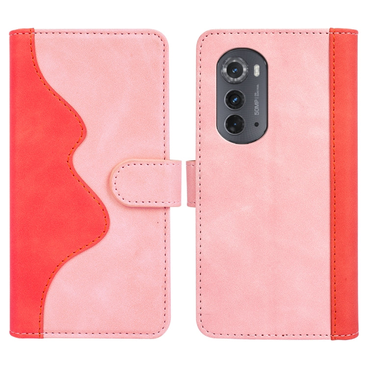 For Motorola Moto Edge 2022 Stitching Horizontal Flip Leather Phone Case