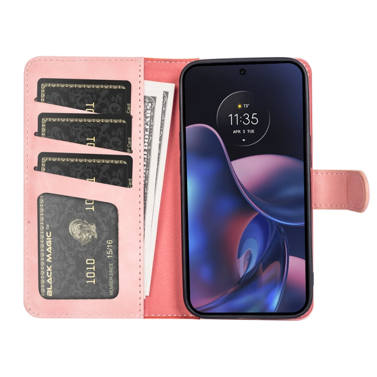 For Motorola Moto Edge 2022 Stitching Horizontal Flip Leather Phone Case