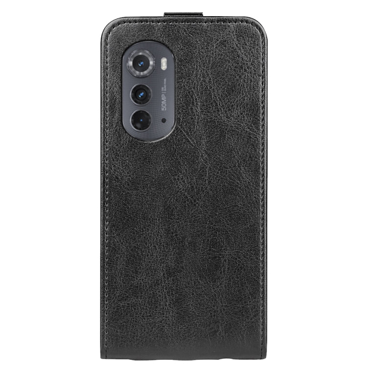 For Motorola Moto Edge 2022 R64 Texture Single Vertical Flip Leather Phone Case