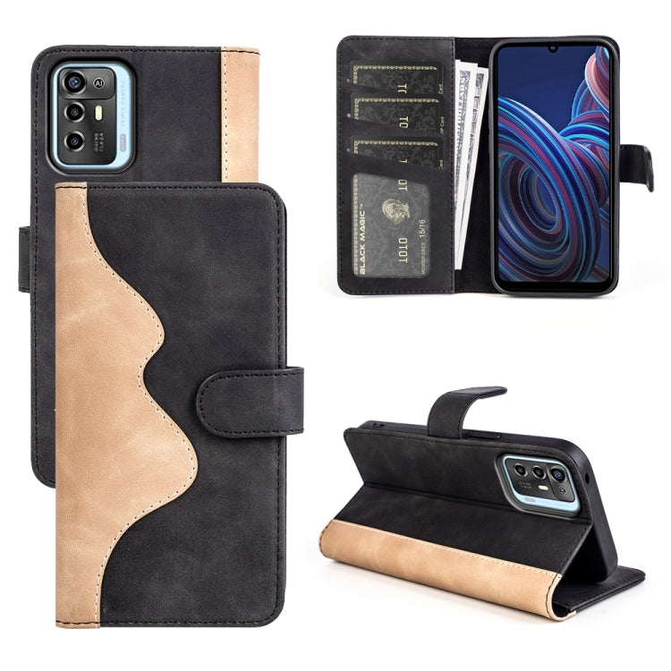 For ZTE Blade A72  Stitching Horizontal Flip Leather Phone Case