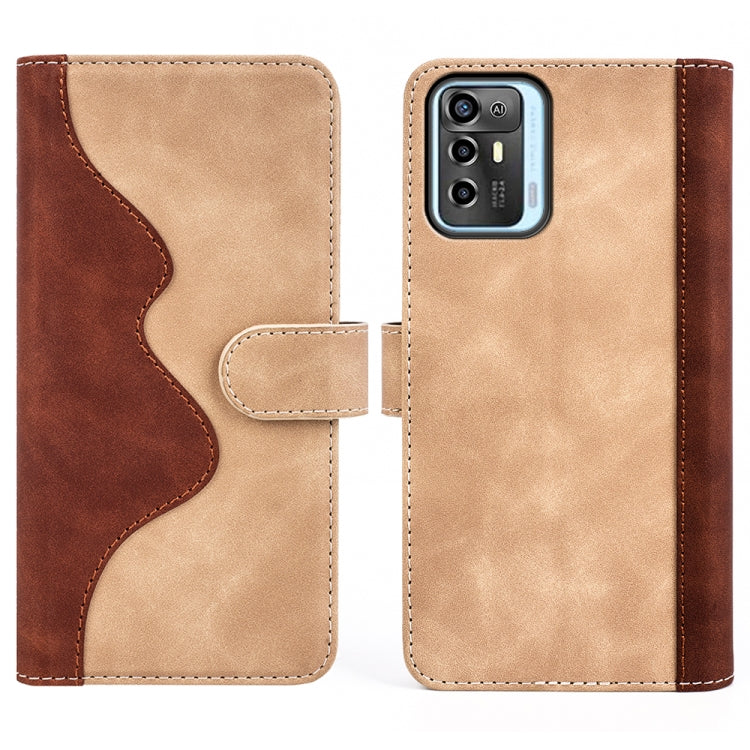 For ZTE Blade A72  Stitching Horizontal Flip Leather Phone Case