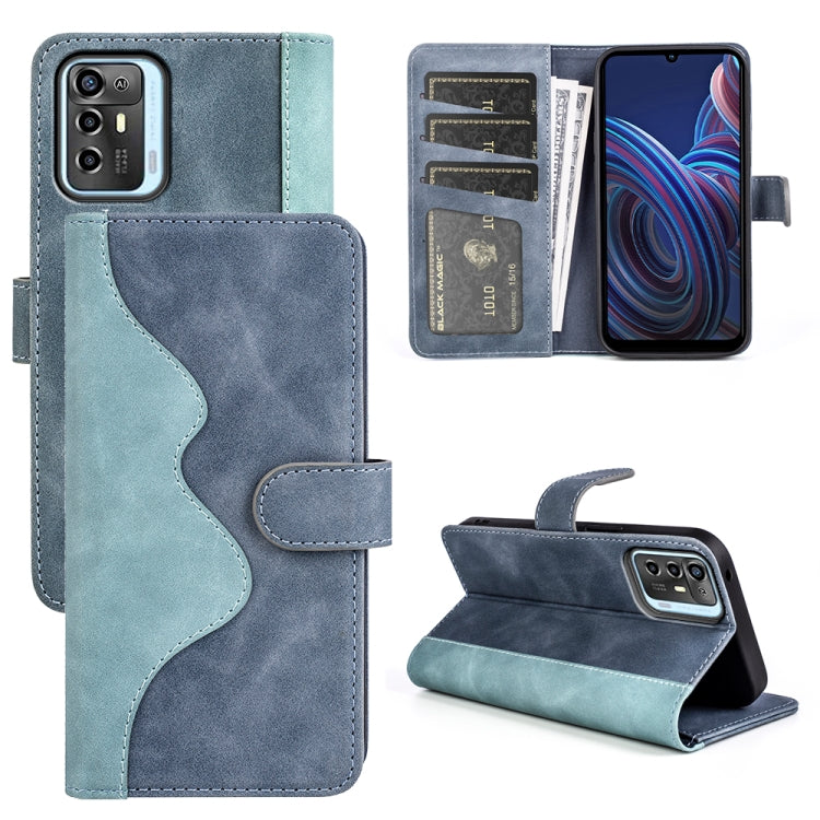 For ZTE Blade A72  Stitching Horizontal Flip Leather Phone Case