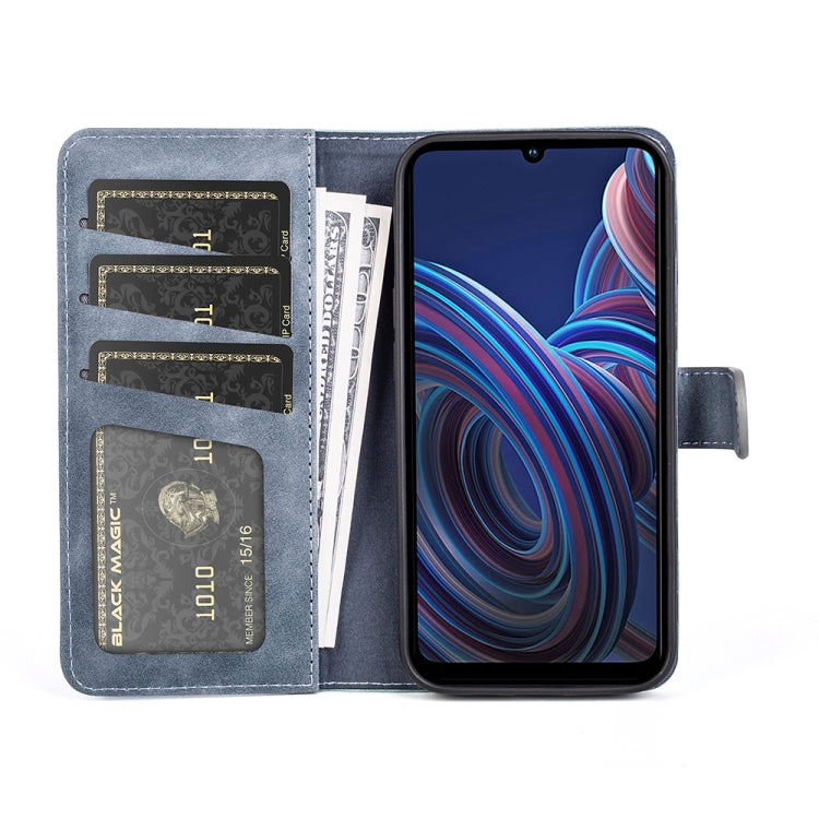 For ZTE Blade A72  Stitching Horizontal Flip Leather Phone Case