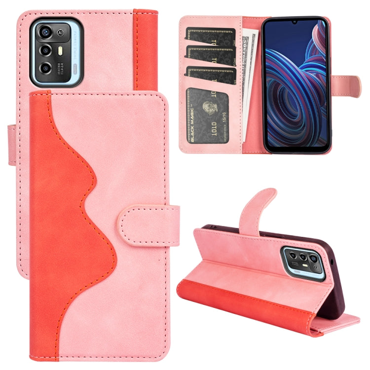 For ZTE Blade A72  Stitching Horizontal Flip Leather Phone Case