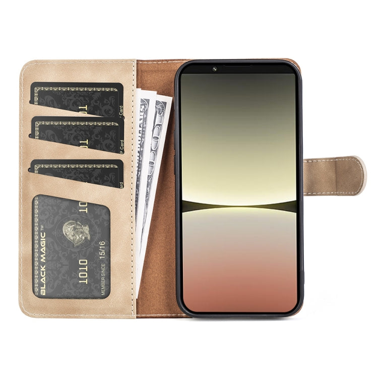 For Sony Xperia 5 IV Stitching Horizontal Flip Leather Phone Case