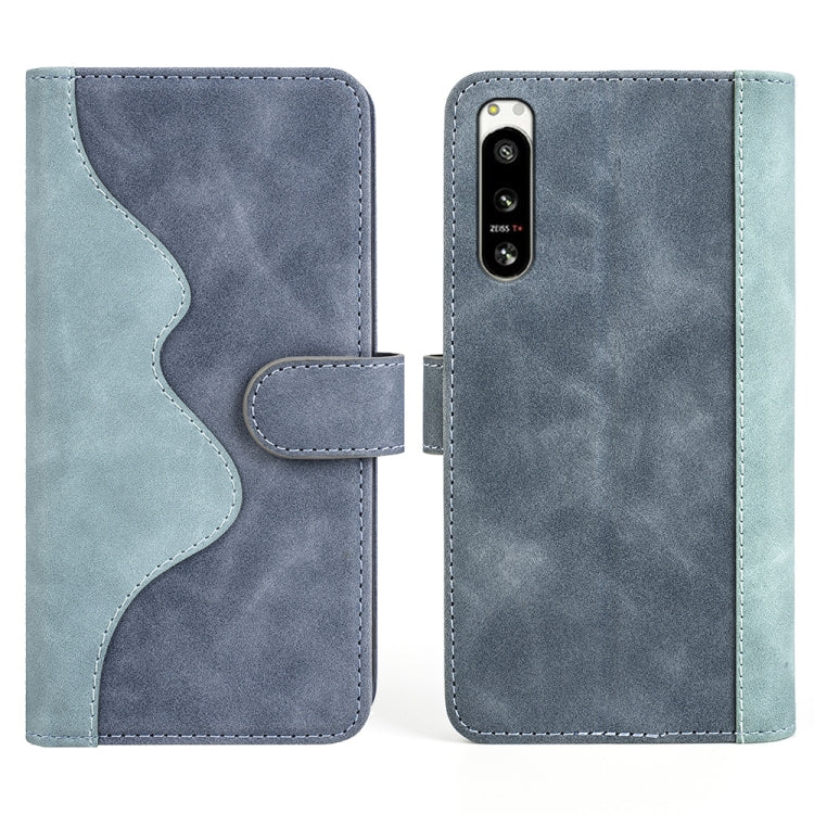 For Sony Xperia 5 IV Stitching Horizontal Flip Leather Phone Case
