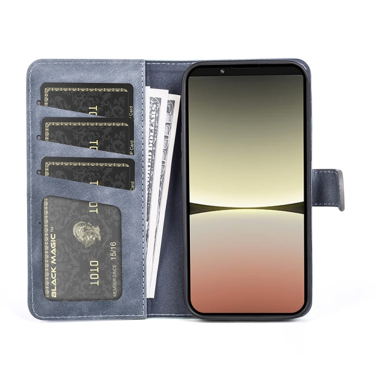 For Sony Xperia 5 IV Stitching Horizontal Flip Leather Phone Case