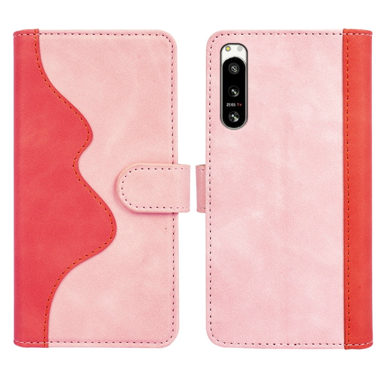 For Sony Xperia 5 IV Stitching Horizontal Flip Leather Phone Case