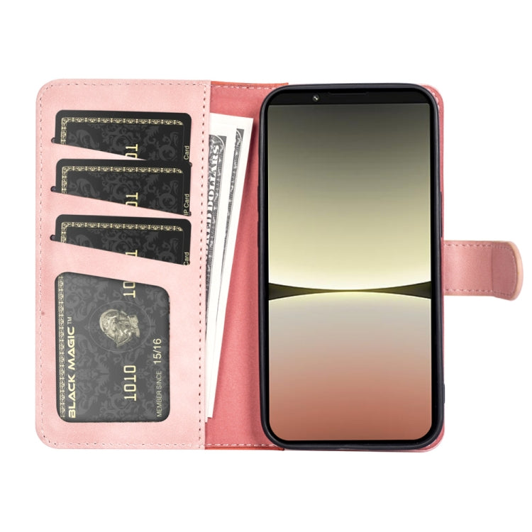 For Sony Xperia 5 IV Stitching Horizontal Flip Leather Phone Case