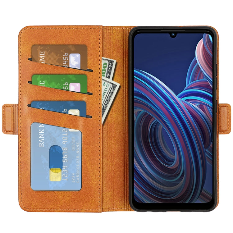 For ZTE Blade A72 5G Dual-side Magnetic Buckle Horizontal Flip Leather Phone Case