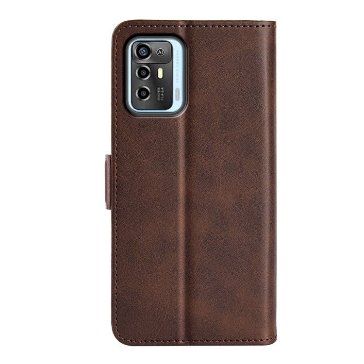 For ZTE Blade A72 5G Dual-side Magnetic Buckle Horizontal Flip Leather Phone Case