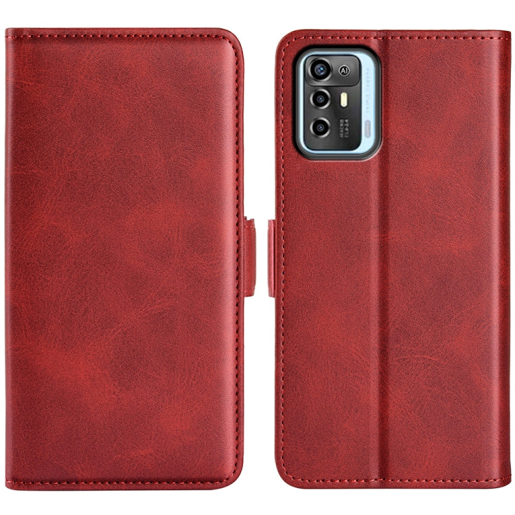 For ZTE Blade A72 5G Dual-side Magnetic Buckle Horizontal Flip Leather Phone Case
