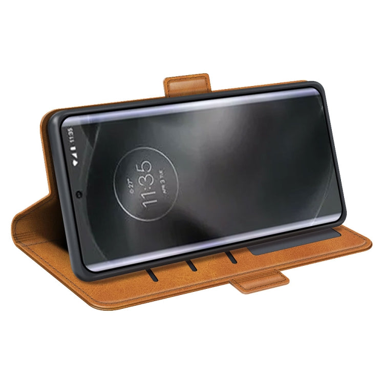 For Motorola Edge 30 Lite Dual-side Magnetic Buckle Horizontal Flip Leather Phone Case