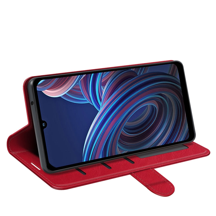 For ZTE Blade A72 5G R64 Texture Horizontal Flip Leather Phone Case