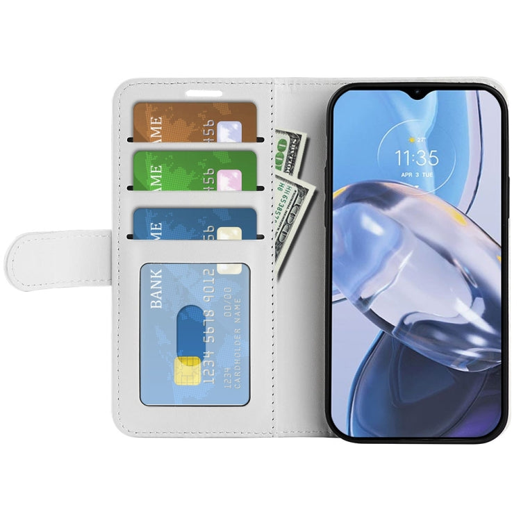 For Motorola Moto E22 / E22i R64 Texture Horizontal Flip Leather Phone Case