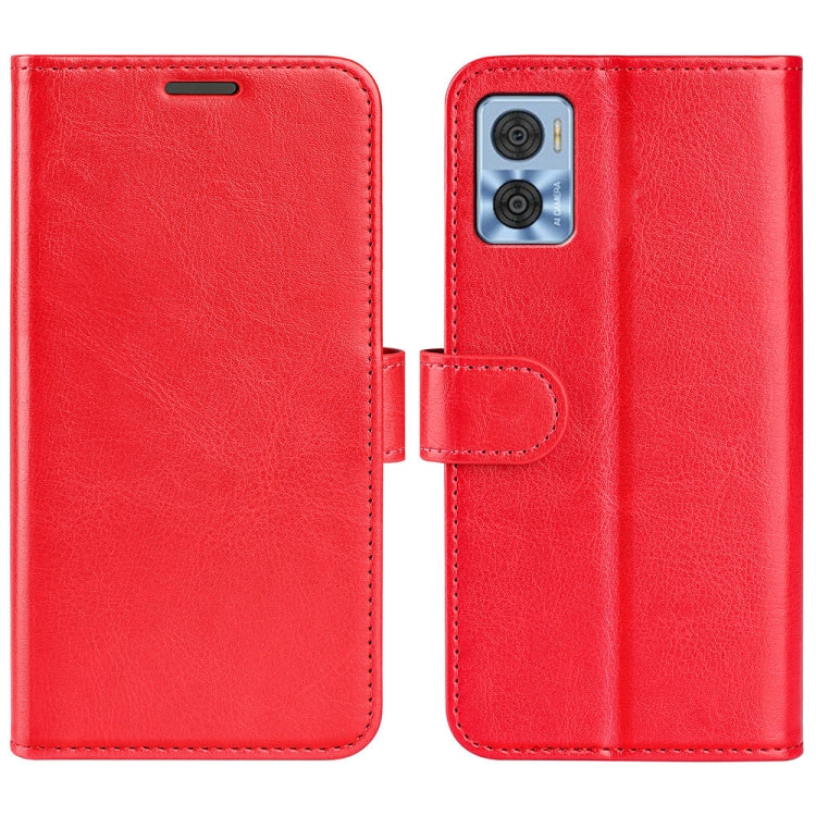 For Motorola Moto E22 / E22i R64 Texture Horizontal Flip Leather Phone Case