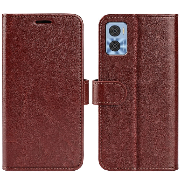 For Motorola Moto E22 / E22i R64 Texture Horizontal Flip Leather Phone Case