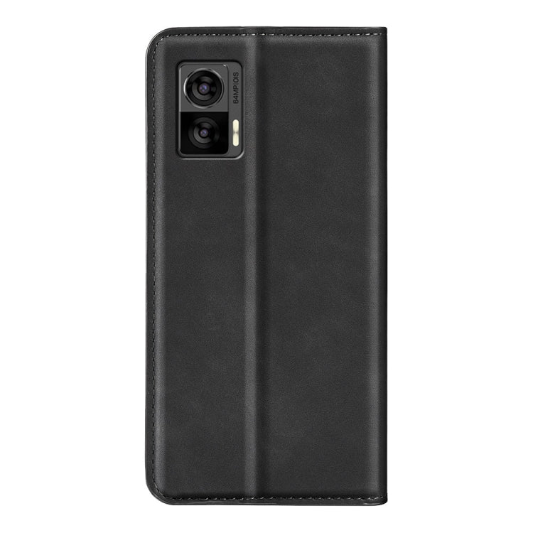 For Motorola Edge 30 Lite Retro-skin Magnetic Suction Leather Phone Case
