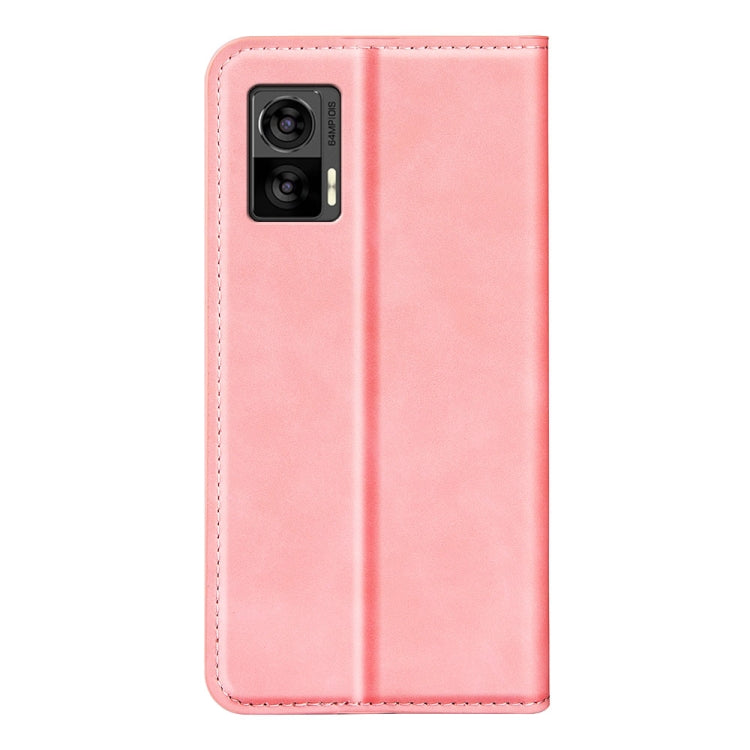For Motorola Edge 30 Lite Retro-skin Magnetic Suction Leather Phone Case