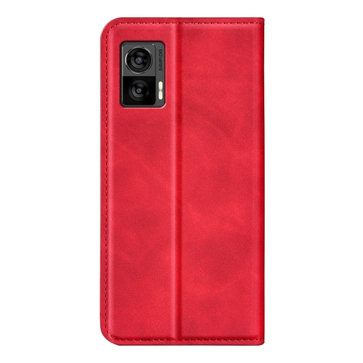 For Motorola Edge 30 Lite Retro-skin Magnetic Suction Leather Phone Case