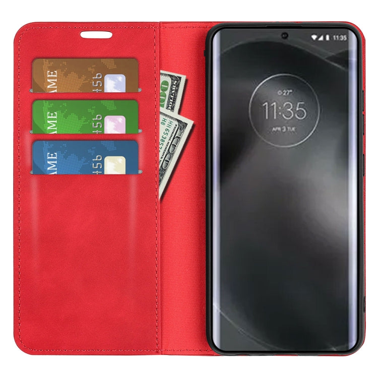 For Motorola Edge 30 Lite Retro-skin Magnetic Suction Leather Phone Case