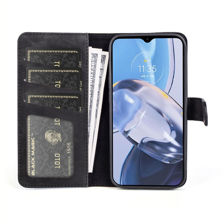 For Motorola Moto E22 / E22i Stitching Horizontal Flip Leather Phone Case