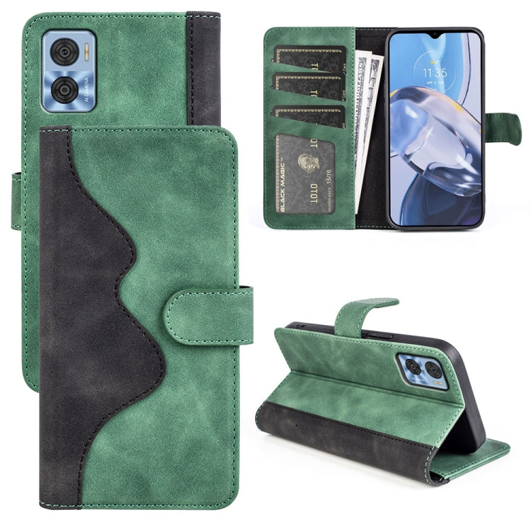 For Motorola Moto E22 / E22i Stitching Horizontal Flip Leather Phone Case