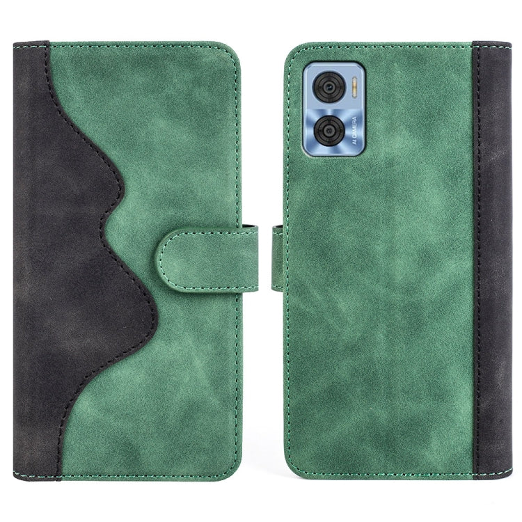 For Motorola Moto E22 / E22i Stitching Horizontal Flip Leather Phone Case