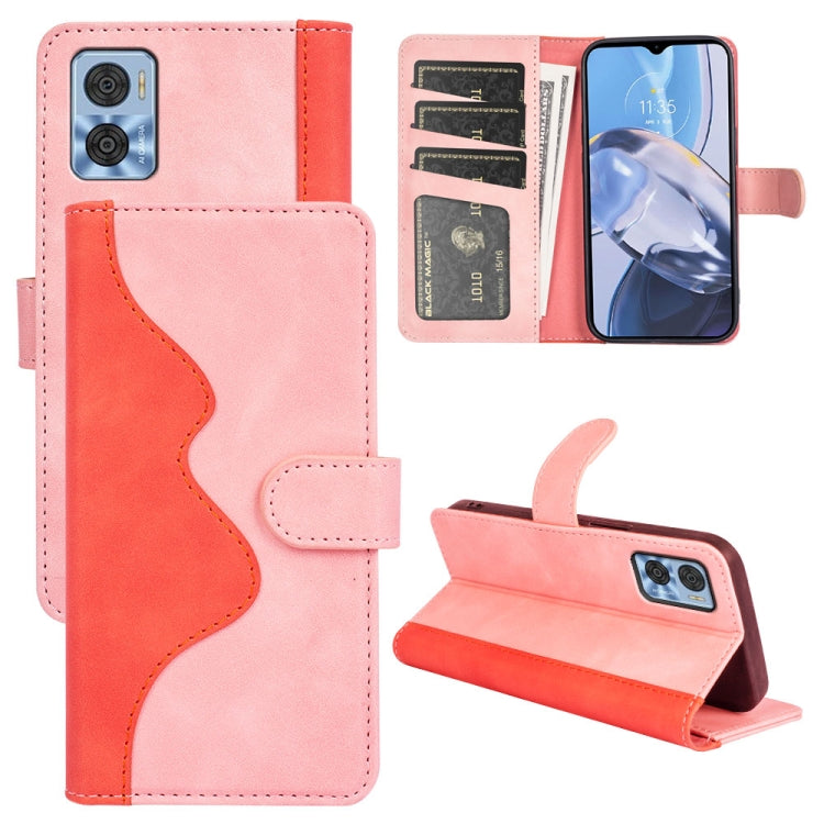 For Motorola Moto E22 / E22i Stitching Horizontal Flip Leather Phone Case
