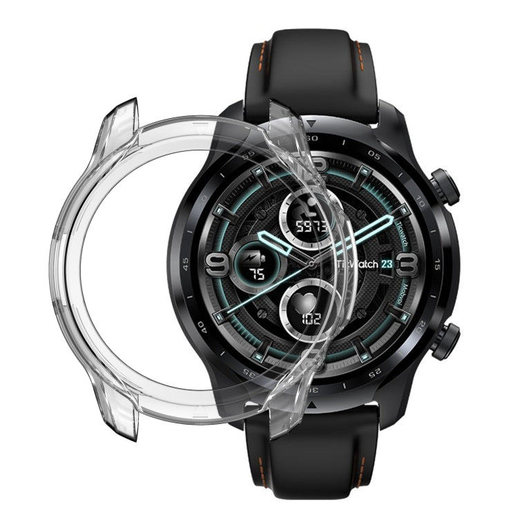 For Ticwatch Pro 3 Ultra Electroplated TPU Half Wrapped Watch Protective Case