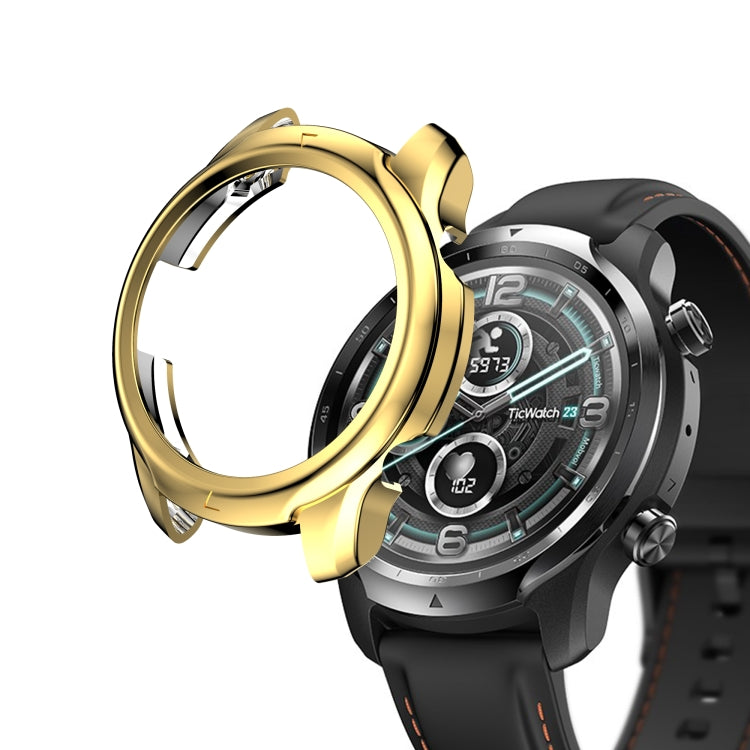 For Ticwatch Pro X Electroplated TPU Half Wrapped Watch Protective Case