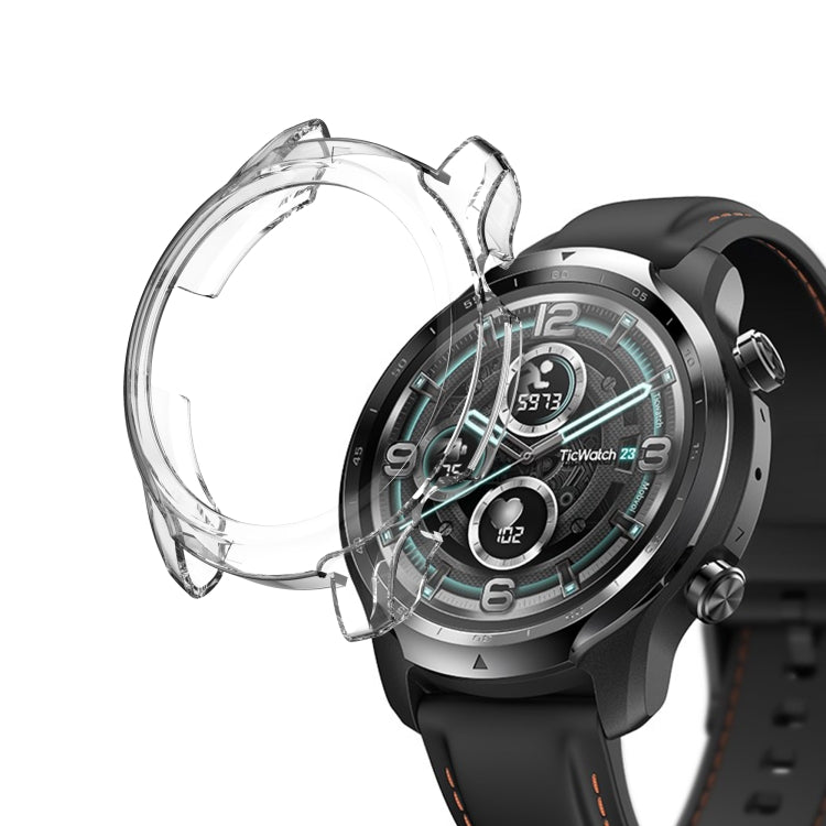 For Ticwatch Pro X Electroplated TPU Half Wrapped Watch Protective Case