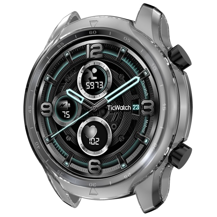 For Ticwatch Pro X Electroplated TPU Half Wrapped Watch Protective Case