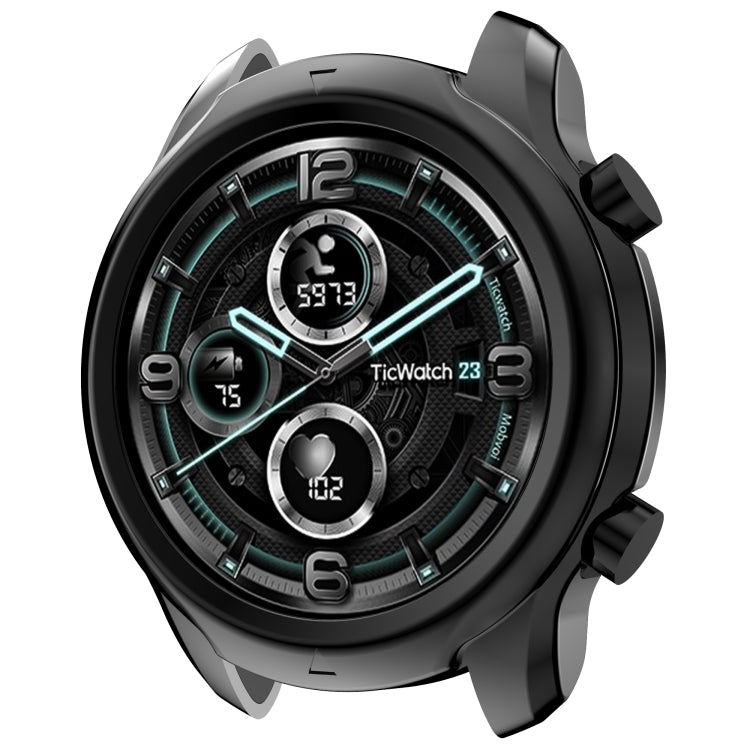 For Ticwatch Pro 3 GPS Electroplated TPU Half Wrapped Watch Protective Case