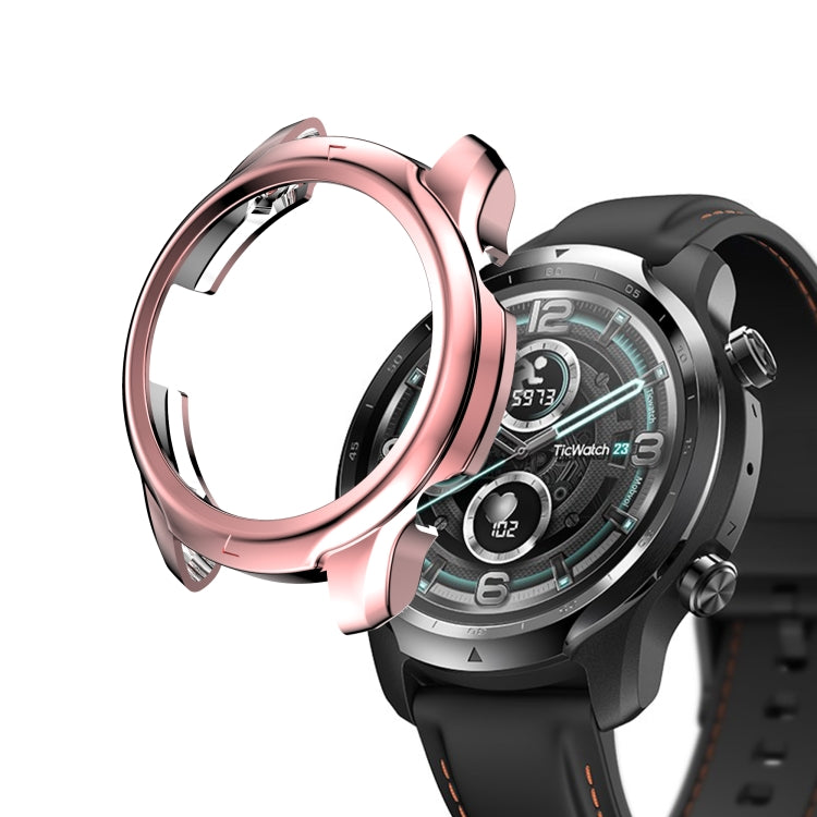 For Ticwatch Pro 3 GPS Electroplated TPU Half Wrapped Watch Protective Case