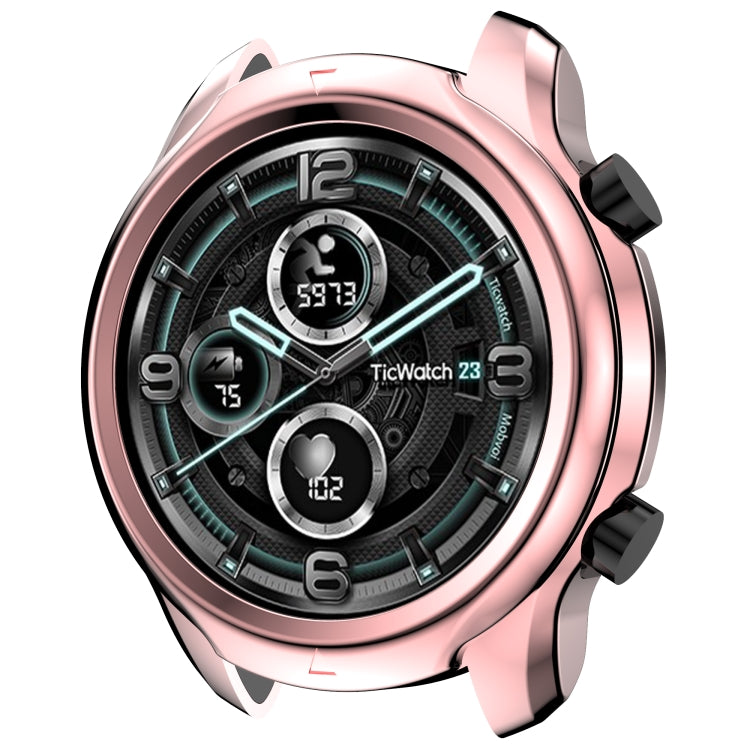 For Ticwatch Pro 3 GPS Electroplated TPU Half Wrapped Watch Protective Case