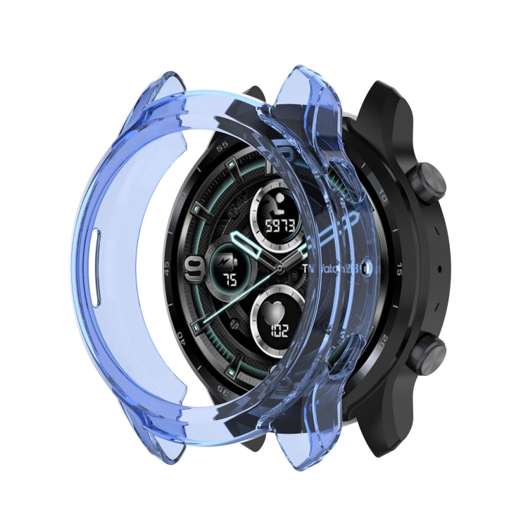 For Ticwatch Pro 3 GPS TPU Color Transparent Half Wrapped Protective Shell